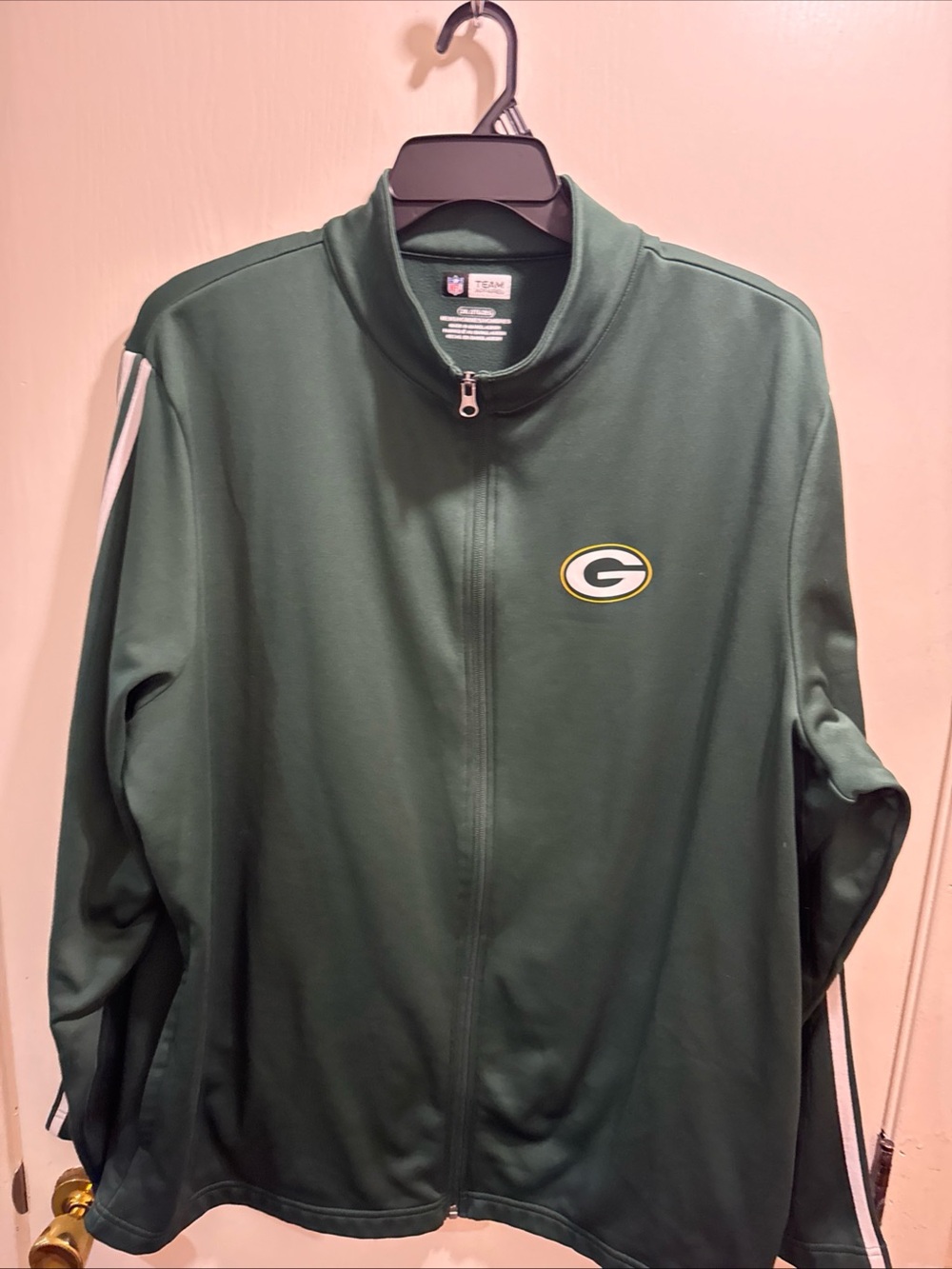NFL Green Full-Zip Lightweight Team Jacket